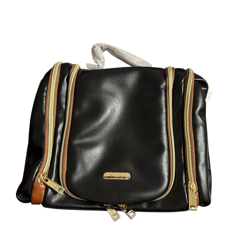 Black Travel Organizer - Multi-Zip Carry Case